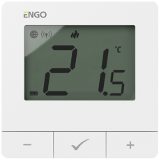 Bevielis, programuojamas, internetu valdomas, "ZigBee" temperatūros reguliatorius ENGO Controls E25-BATW