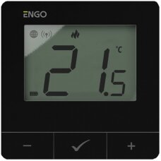 Bevielis, programuojamas, internetu valdomas, "ZigBee" temperatūros reguliatorius ENGO Controls E25-BATB