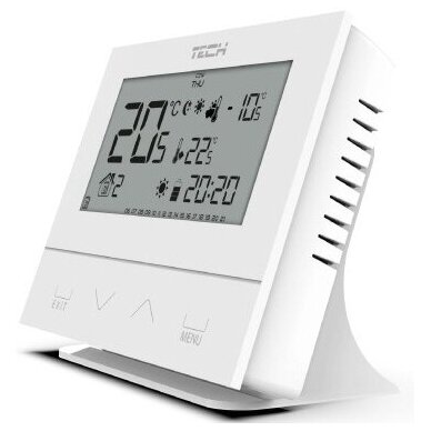 Bevielis, programuojamas temperatūros reguliatorius TECH Controllers EU-292 v2, baltas 4