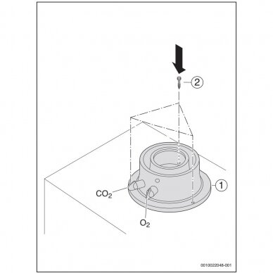 Bosch FC-CA60 katilo adapteris Ø60/100 mm 3