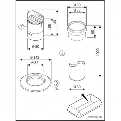 Bosch FC-SO80 Ortakis Ø80 mm, L-1000 mm 2