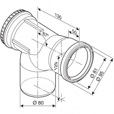 Bosch FC-SER80-87 pravala su alkūne Ø80 mm, 87° 2