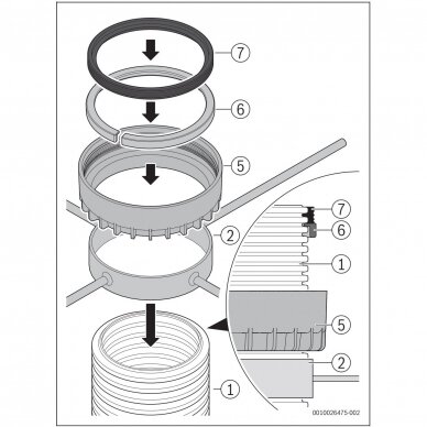 Bosch FC-Set-F80 gofruoto vamzdžio komplektas Ø80 mm, L-25 m 8