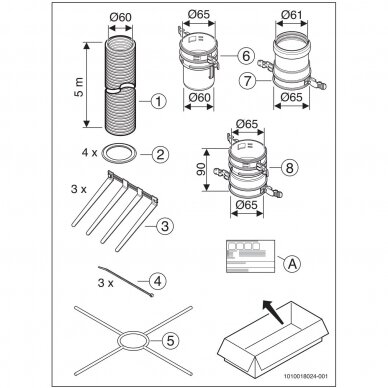 Bosch FC-Set-F60 gofruoto vamzdžio komplektas Ø60 mm, L-5 m 2