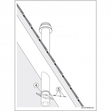 Bosch FC-Set60-C33x pagrindinis kamino komplektas, vertikalus, Ø60/100 mm, L-1169 mm 4