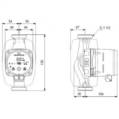 Cirkuliacinis siurblys Grundfos ALPHA2 25-40, 130mm 6