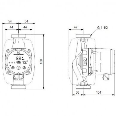 Cirkuliacinis siurblys Grundfos ALPHA2 25-60, 130mm 6