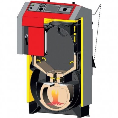 Dujų generacinis kieto kuro katilas Atmos DC15GS 6