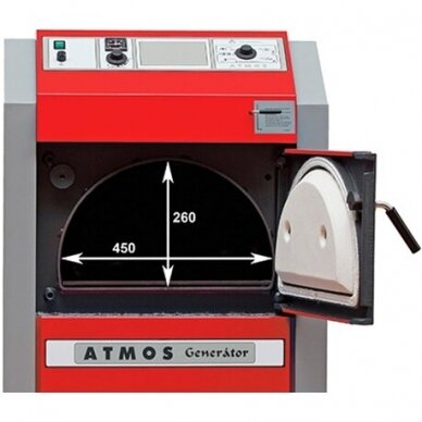 Dujų generacinis kieto kuro katilas Atmos DC15GS 7