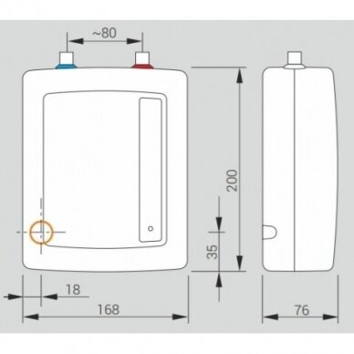 Elektrinis momentinis vandens šildytuvas Kospel EPO2-3 Amicus 3