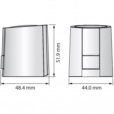 Kolektoriaus elektroterminė pavara Danfoss ABN-FBH, atvira, 230 V 3