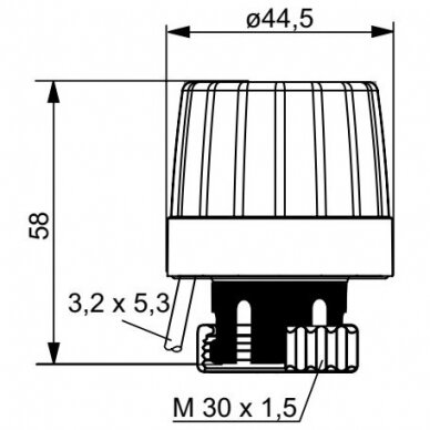 Kolektoriaus elektroterminė pavara IMI Hydronic Engineering EMOtec, uždara, 24 V 3