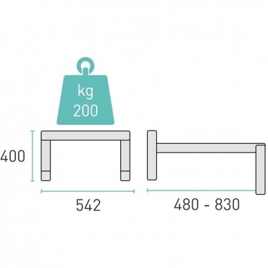 Lauko bloko laikiklis Rodigas SP850 3