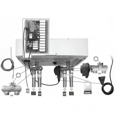 Pajungimo komplektas BŠV ruošimui katilams Vaillant eloBLOCK 2