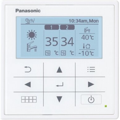 Šilumos siurblys oras-vanduo Panasonic Aquarea High Performance Mono-bloc J Generation WH-MDC07J3E5, 7 kW 3