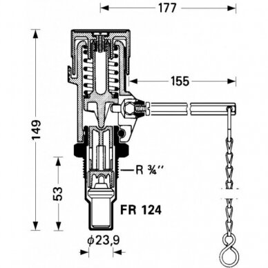 Traukos reguliatorius Honeywell FR124 3